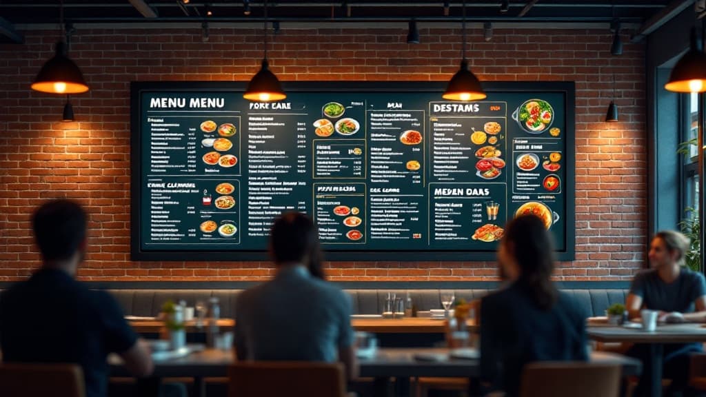 Restaurant menu board